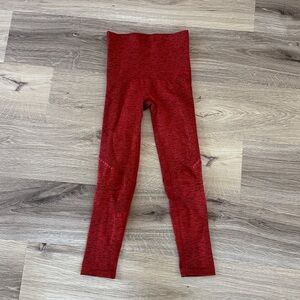 LNDR Leggings Women's Extra Small XS/S Blackout red High Rise 7/8 length